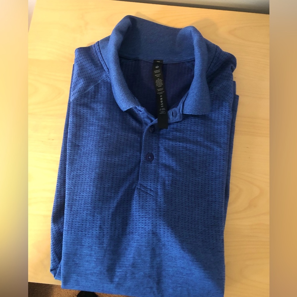 Large blue Lululemon polo
